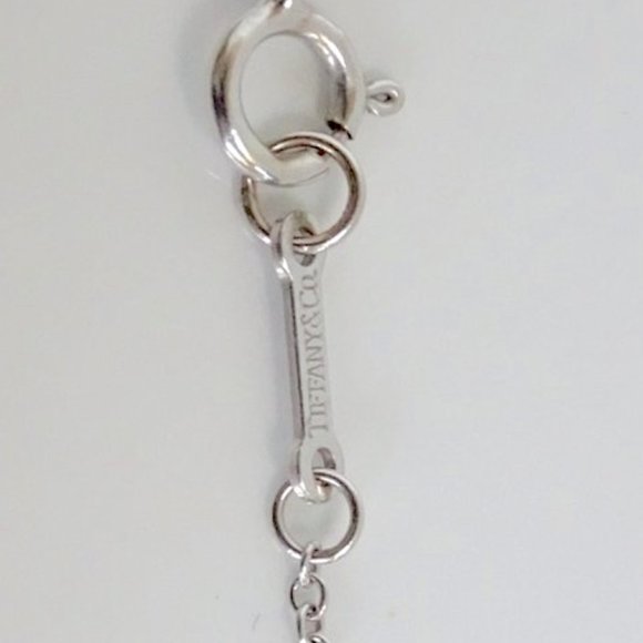 TIFFANY CO 💗💗 750 18k White Gold WG Picasso Diamond Elegant Necklace T&CO - Picture 4 of 7